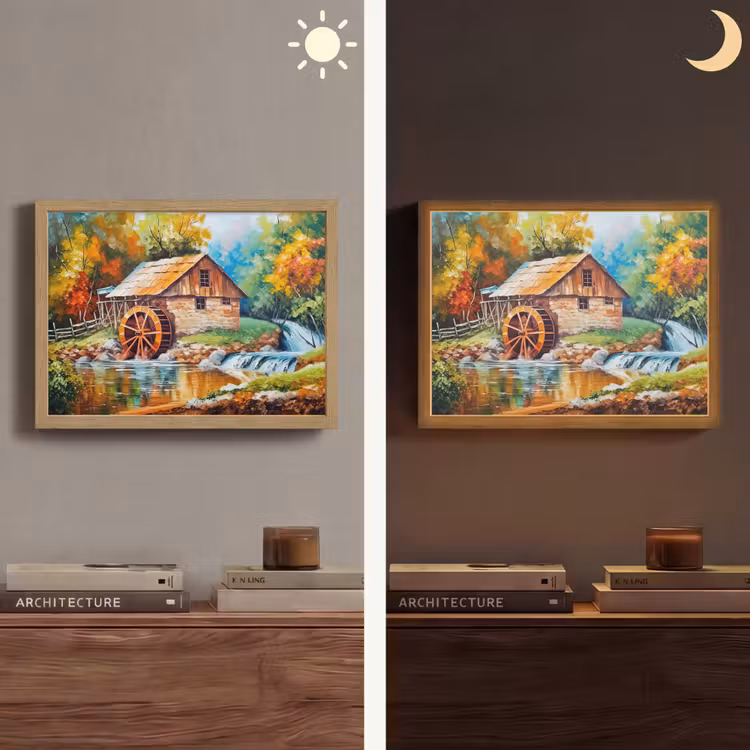 Lightbox - Wandlamp - Landschap - Schilderij - Huis - Kunst - Herfst — 6