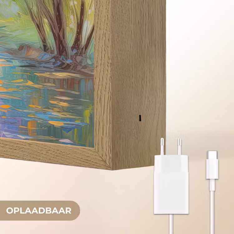 Lightbox - Wandlamp - Olieverf - Landschap - Natuur - Kleurrijk — 7