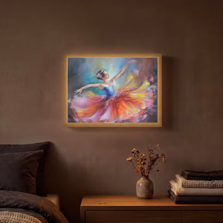 Lightbox - Wandlamp - Schilderij - Olieverf - Dans - Ballerina — 3