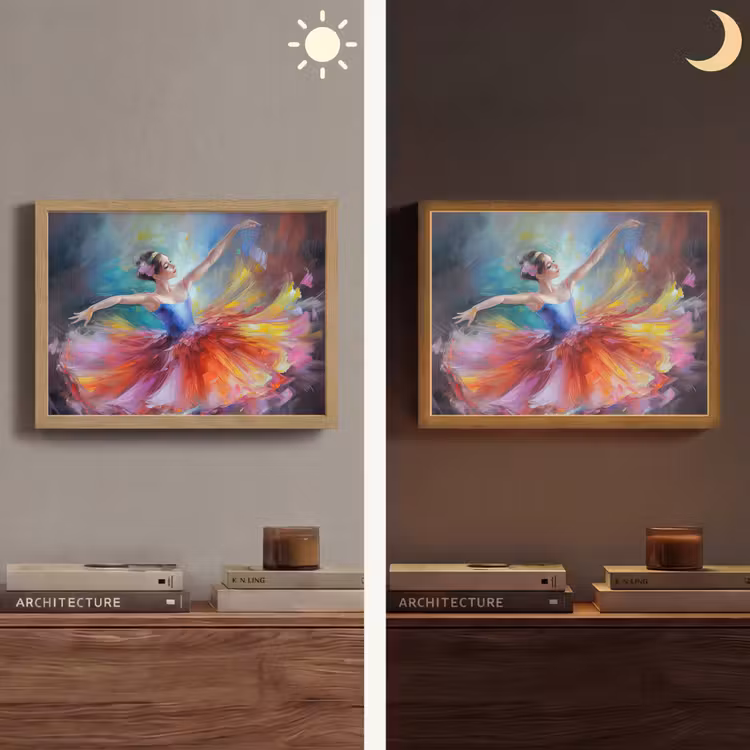 Lightbox - Wandlamp - Schilderij - Olieverf - Dans - Ballerina — 6
