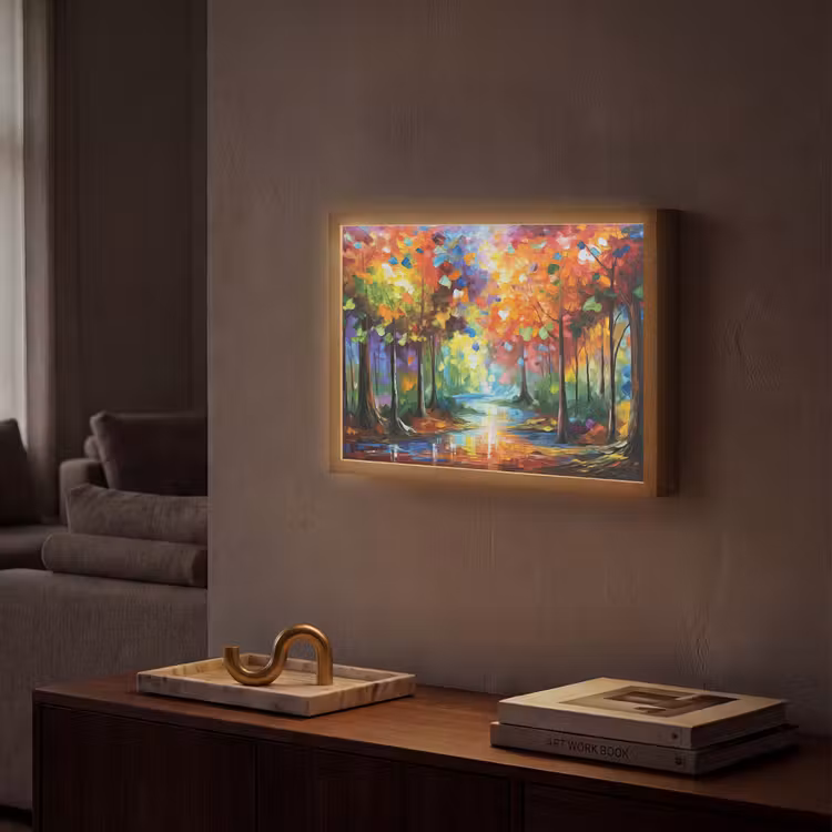 Lightbox - Wandlamp - Landschap - Bos - Kleuren - Natuur — 2