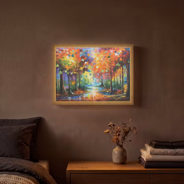 Lightbox - Wandlamp - Landschap - Bos - Kleuren - Natuur — 3