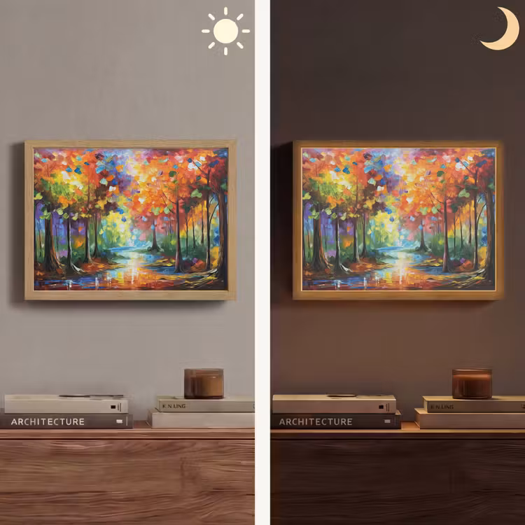 Lightbox - Wandlamp - Landschap - Bos - Kleuren - Natuur — 6