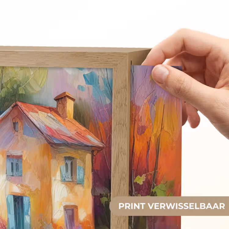 Lightbox - Wandlamp - Landschap - Kleurrijk - Olieverf - Kunst — 5