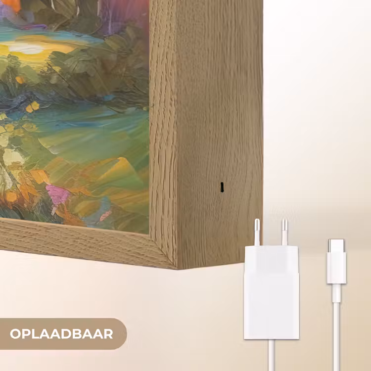 Lightbox - Wandlamp - Landschap - Kleurrijk - Olieverf - Kunst — 7