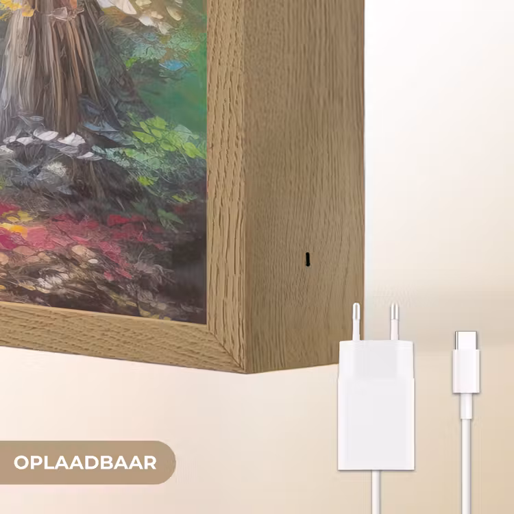 Lightbox - Wandlamp - Landschap - Olieverf - Kleurrijk - Natuur — 7