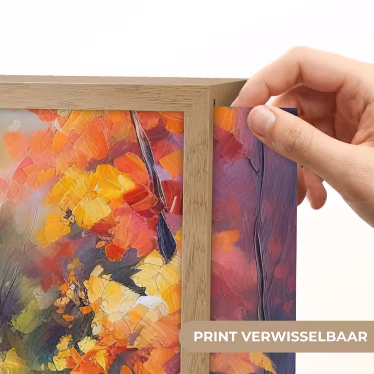 Lightbox - Wandlamp - Landschap - Olieverf - Rivier - Kleurrijk — 5