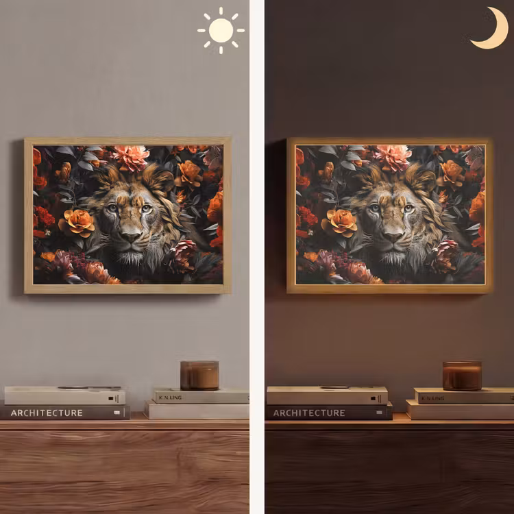 Lightbox - Wandlamp - Leeuw - Dier - Natuur - Bloemen - Botanisch — 6