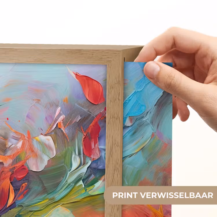 Lightbox - Wandlamp - Olieverf - Kunst - Abstract - Kleurrijk — 5