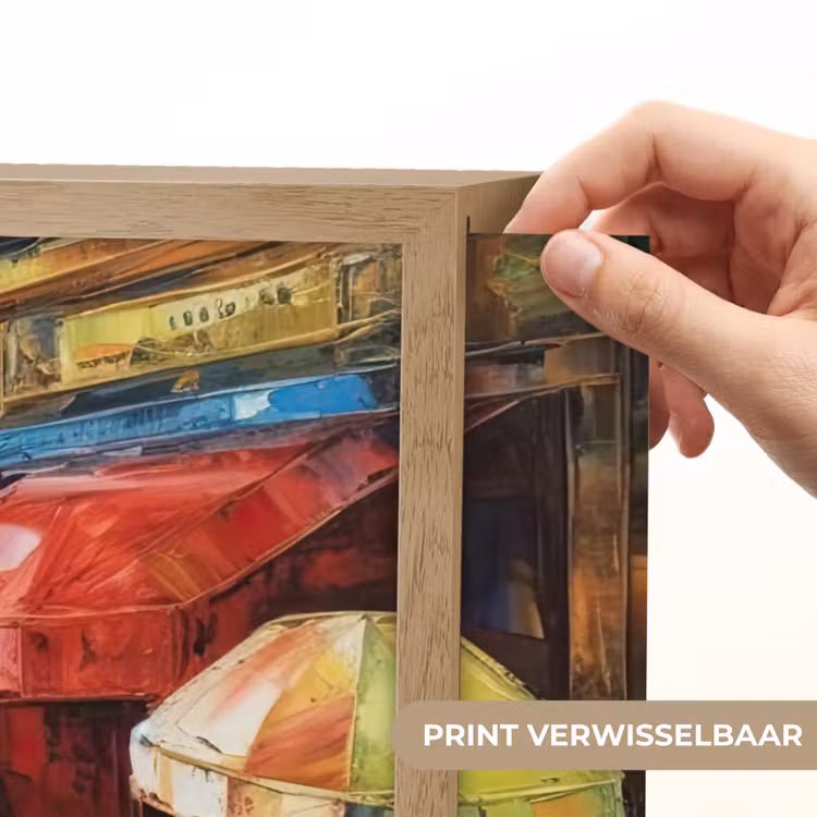 Lightbox - Wandlamp - Straat - Olieverf - Kleurrijk - Stad — 5