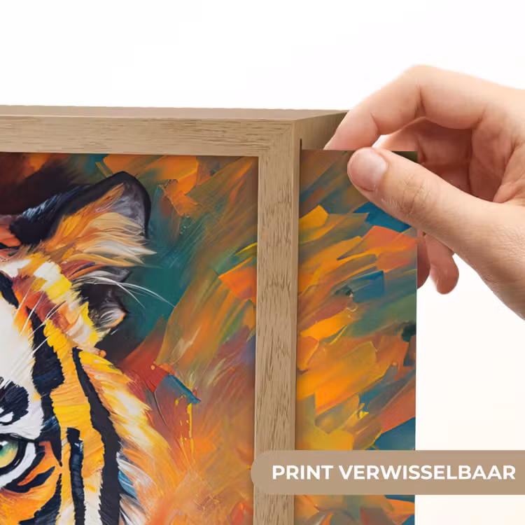 Lightbox - Wandlamp - Tijger - Dieren - Olieverf - Kunst — 5