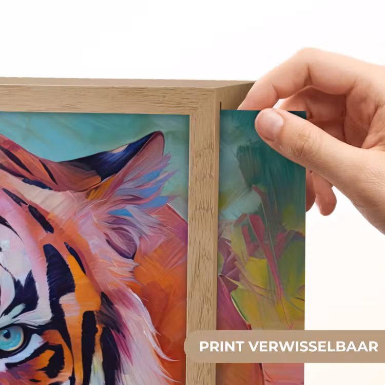 Lightbox - Wandlamp - Tijger - Olieverf - Dieren - Kunst — 5