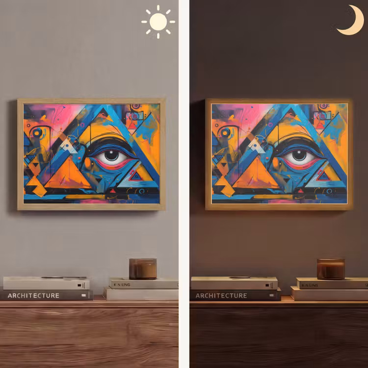 Lightbox - Wandlamp - Graffiti - Kleuren - Oog - Kunst — 6