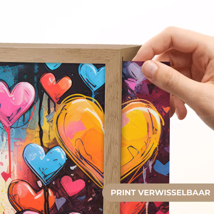 Lightbox - Wandlamp - Hartjes - Kleuren - Kunst - Liefde — 5