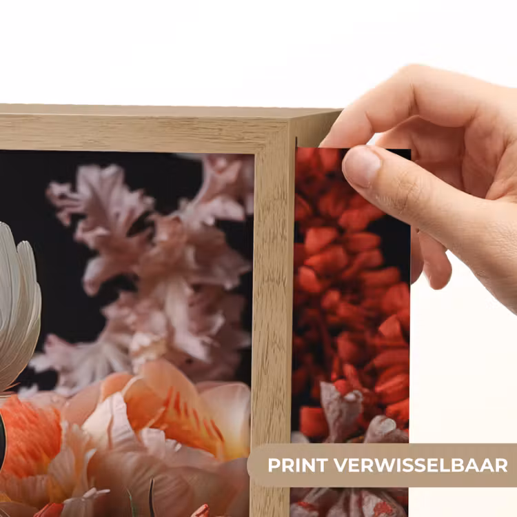 Lightbox - Wandlamp - Kaketoe - Dier - Natuur - Botanisch - Bloemen - Roze — 5
