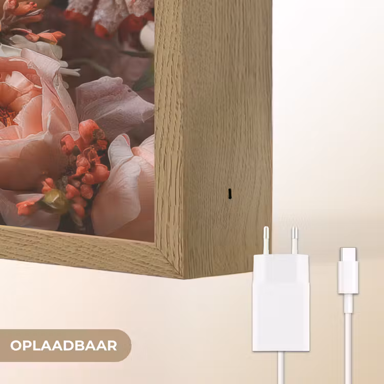 Lightbox - Wandlamp - Kaketoe - Dier - Natuur - Botanisch - Bloemen - Roze — 7