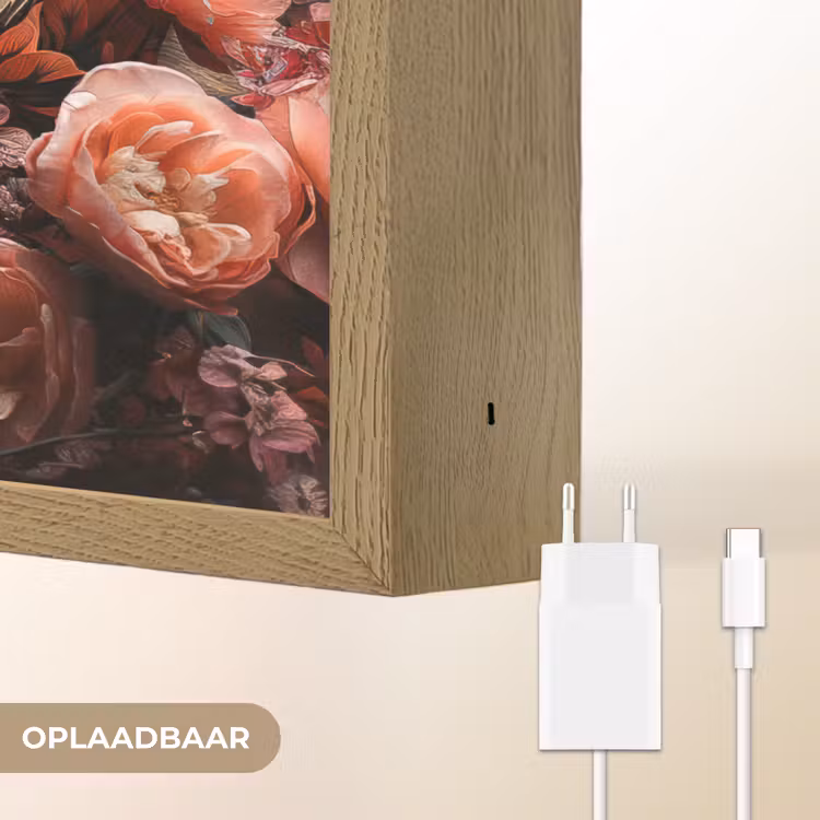 Lightbox - Wandlamp - Leeuw - Dier - Natuur - Botanisch - Bloemen - Roze — 7