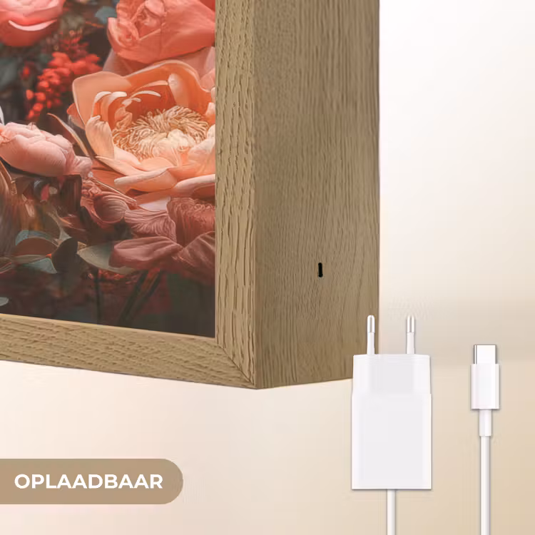 Lightbox - Wandlamp - Pelikaan - Dier - Bloemen - Natuur - Botanisch - Roze — 7