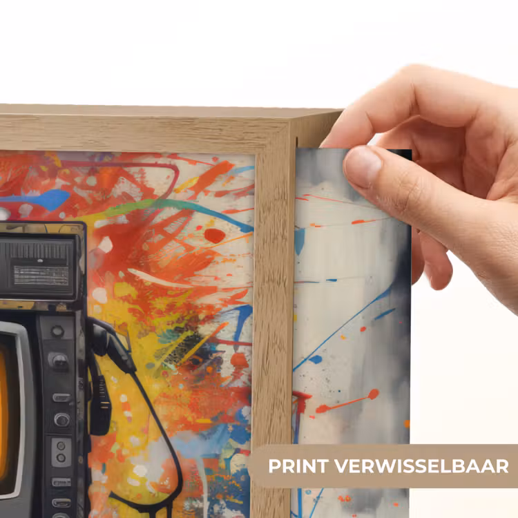Lightbox - Wandlamp - Televisie - Graffiti - Mens - Kleuren — 5