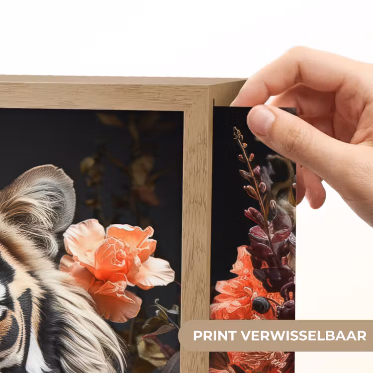 Lightbox - Wandlamp - Tijger - Dier - Natuur - Bloemen - Botanisch — 5