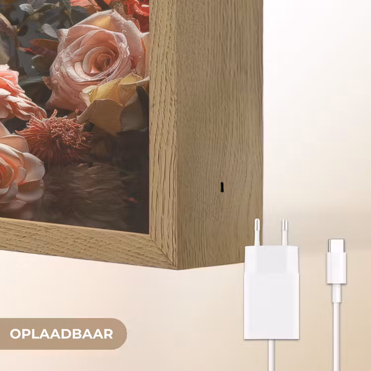 Lightbox - Wandlamp - Tijger - Dier - Natuur - Bloemen - Botanisch — 7