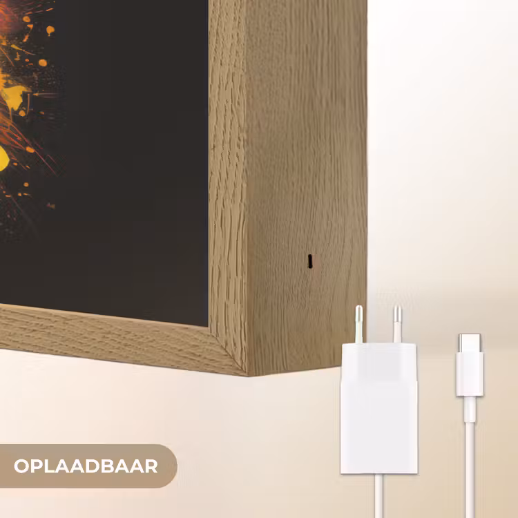 Lightbox - Wandlamp - Tijger - Graffiti - Dieren - Zwart — 7