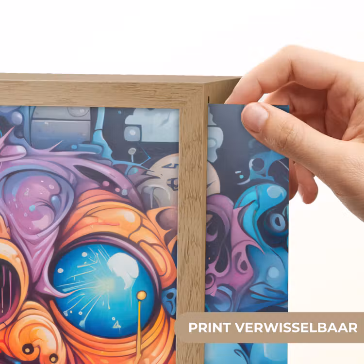 Lightbox - Wandlamp - Monster - Graffiti - Kleuren - Oranje — 5