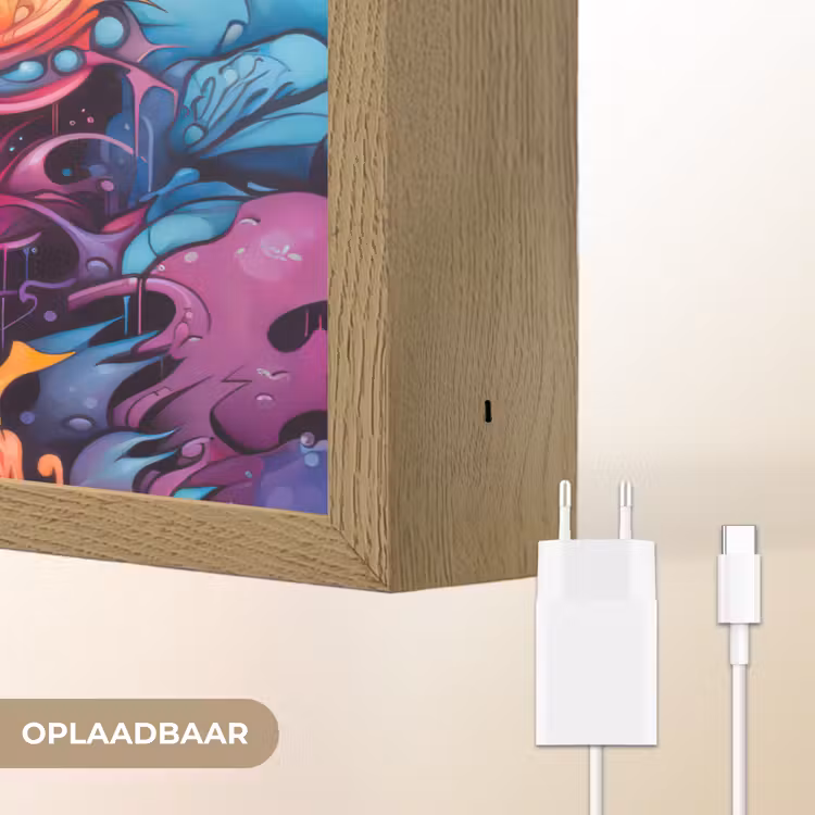 Lightbox - Wandlamp - Monster - Graffiti - Kleuren - Oranje — 7