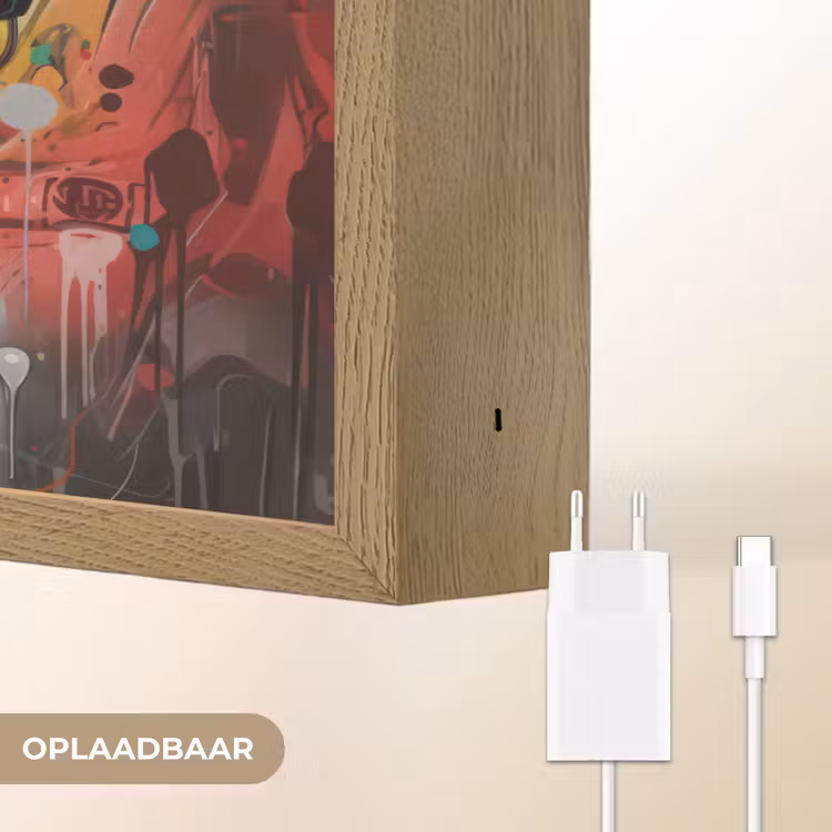Lightbox - Wandlamp - Robot - Graffiti - Oranje - Kleuren — 7