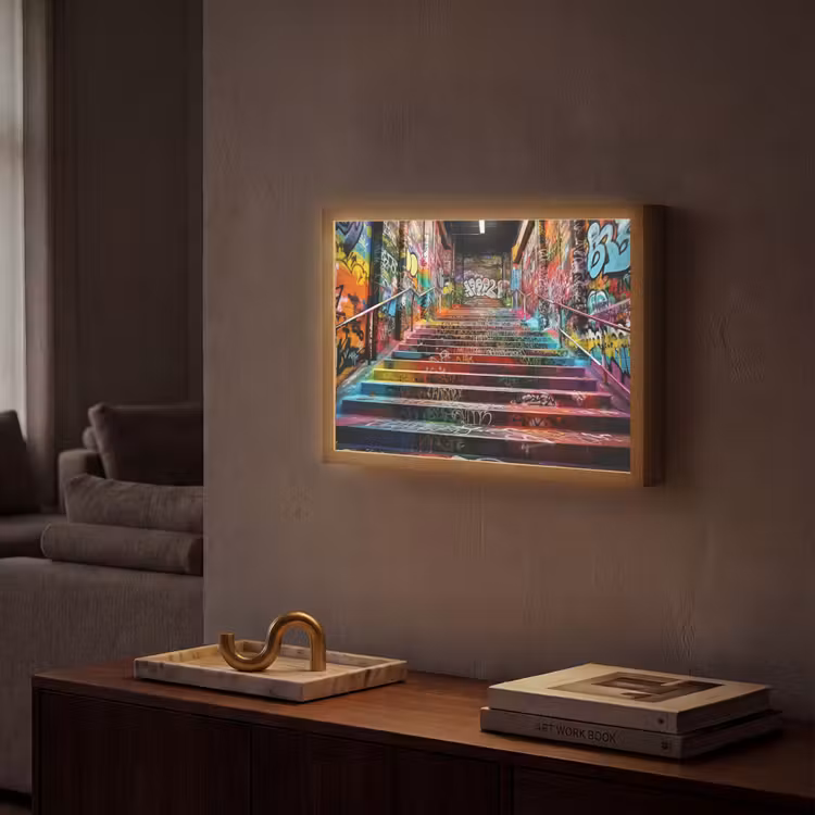 Lightbox - Wandlamp - Trap - Graffiti - Kleuren - Kunst — 2