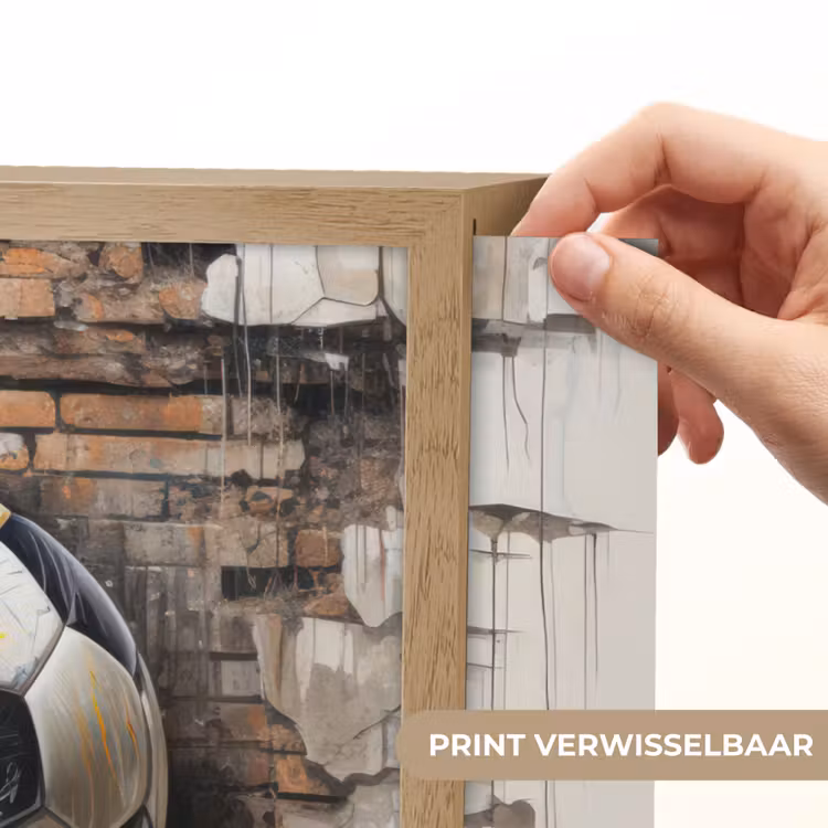 Lightbox - Wandlamp - Voetbal - Muur - Zwart - Wit — 5