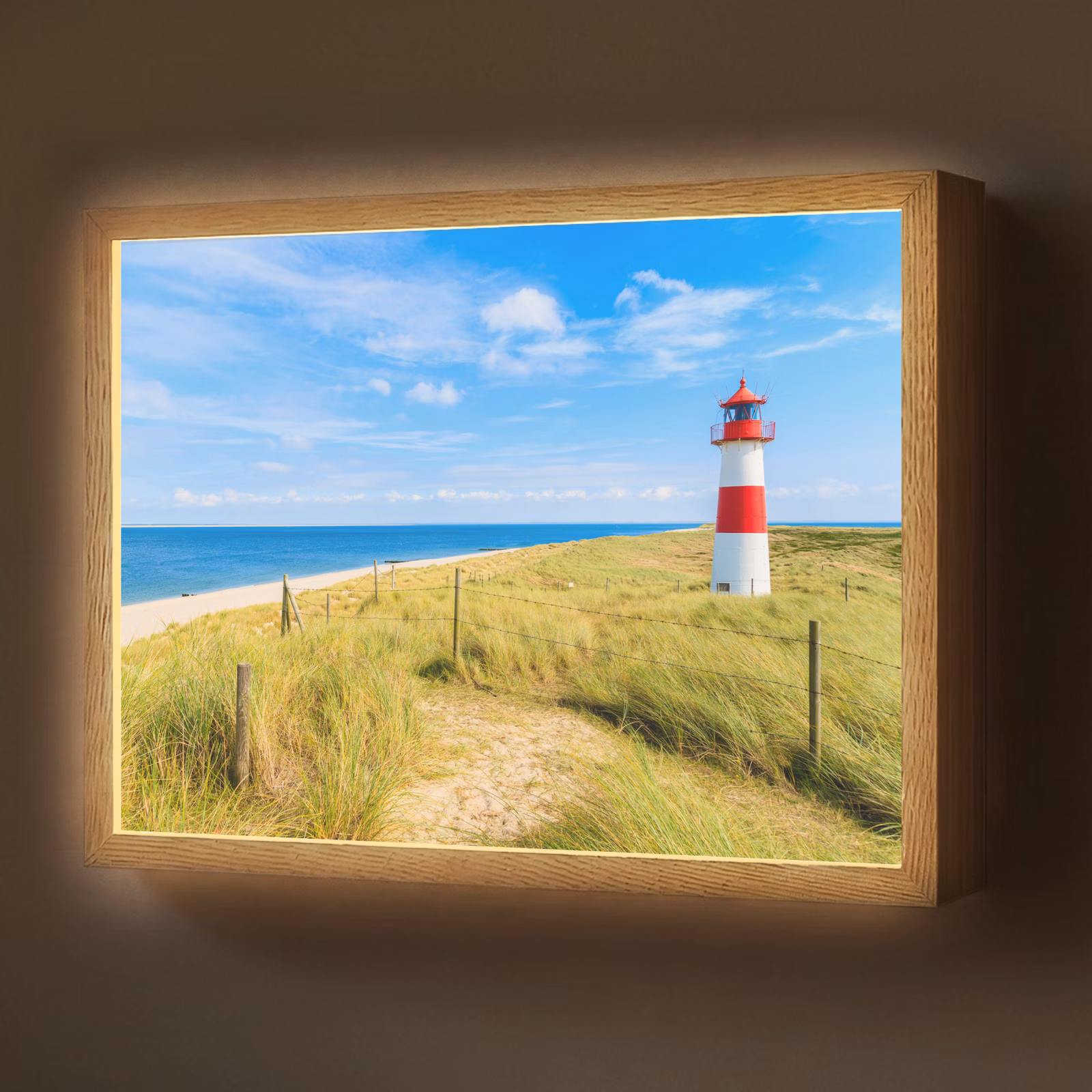 Lightbox - Wandlamp - Vuurtoren - Duinen - Strand - Zee - Zomer — 1