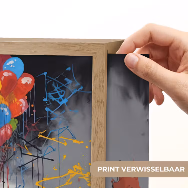 Lightbox - Wandlamp - Jongen - Ballonnen - Gebouwen - Kunst — 5