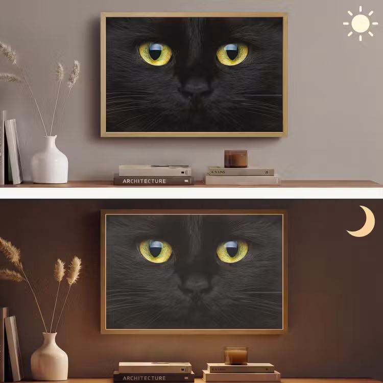 Lightbox - Wandlamp - Kat - Zwart - Dieren - Natuur — 6