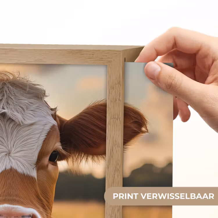 Lightbox - Wandlamp - Koe - Dier - Weiland - Gras - Dieren - Natuur — 5