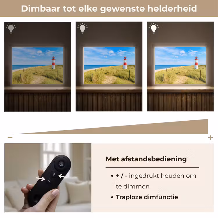 Lightbox - Wandlamp - Vuurtoren - Duinen - Strand - Zee - Zomer — 9