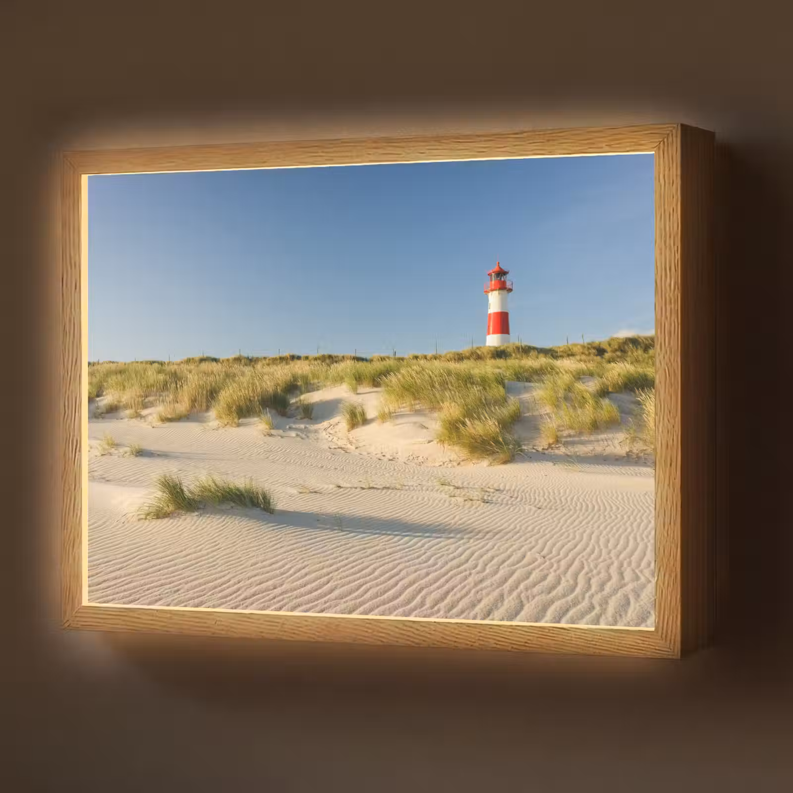 Lightbox - Wandlamp - Vuurtoren - Strand - Landschap - Duinen — 1