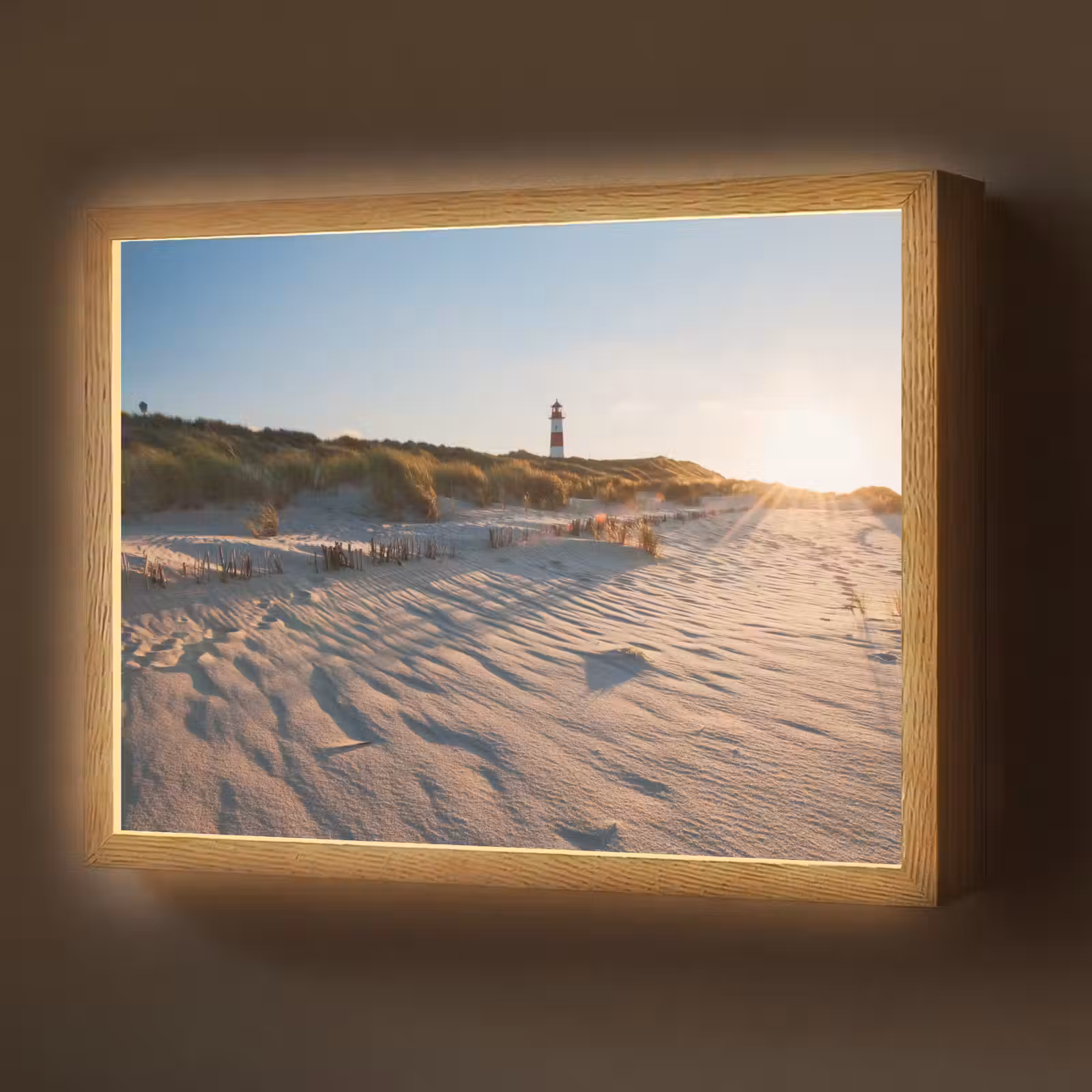 Lightbox - Wandlamp - Zon - Duinen - Strand - Vuurtoren — 1