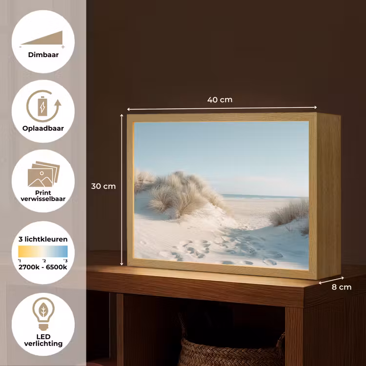Lightbox - Wandlamp - Duinen - Planten - Zomer - Natuur — 10