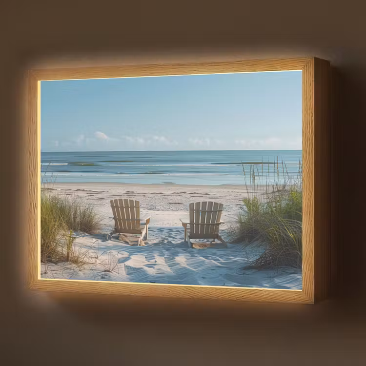 Lightbox - Wandlamp - Duinen - Strand - Zee - Zomer — 1