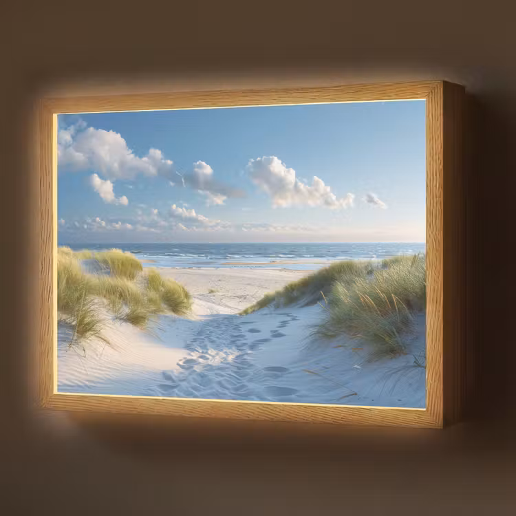 Lightbox - Wandlamp - Duinen - Zomer - Zon - Landschap - Zee — 1
