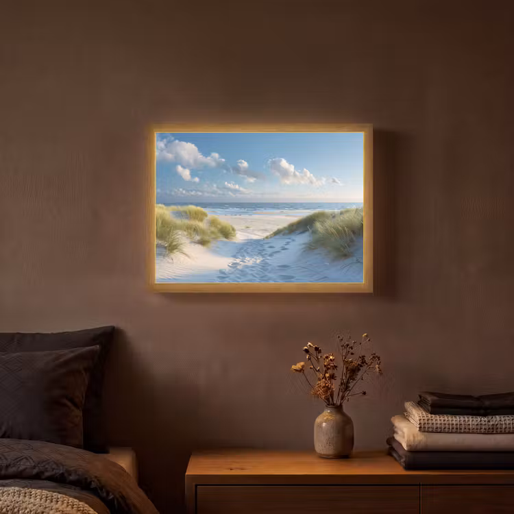 Lightbox - Wandlamp - Duinen - Zomer - Zon - Landschap - Zee — 3