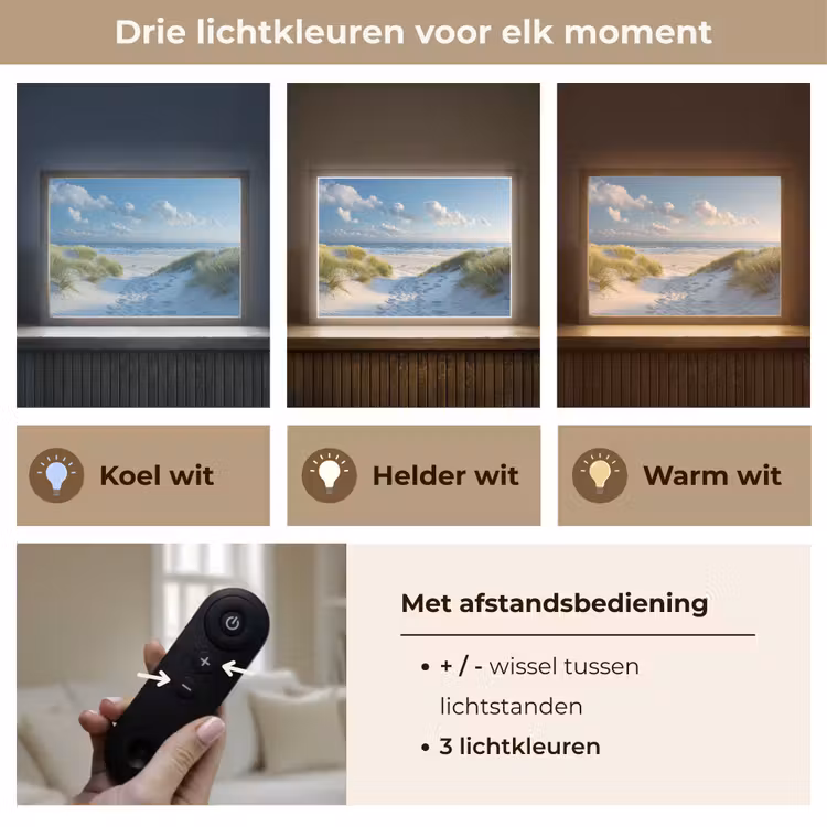 Lightbox - Wandlamp - Duinen - Zomer - Zon - Landschap - Zee — 8