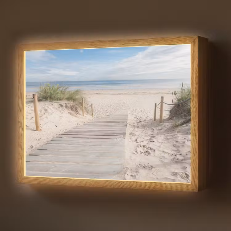 Lightbox - Wandlamp - Strand - Pad - Duinen - Zee - Zomer — 1