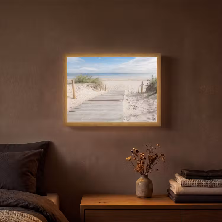 Lightbox - Wandlamp - Strand - Pad - Duinen - Zee - Zomer — 3