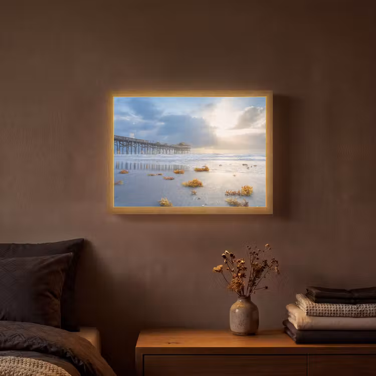 Lightbox - Wandlamp - Strand - Pier - Zeewier - Zee - Zomer — 3