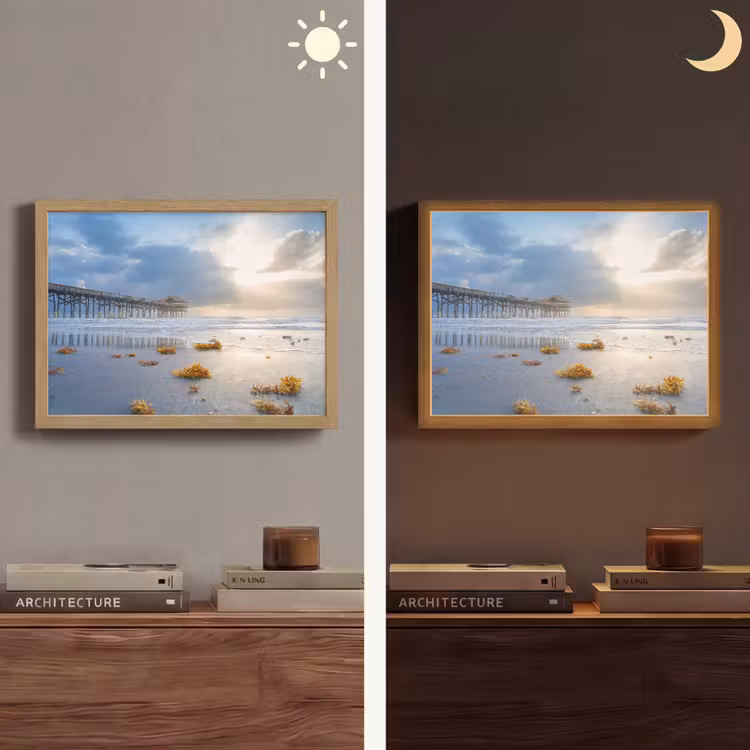 Lightbox - Wandlamp - Strand - Pier - Zeewier - Zee - Zomer — 6