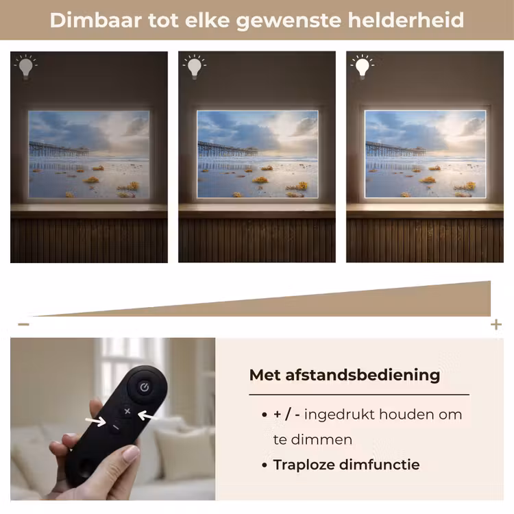 Lightbox - Wandlamp - Strand - Pier - Zeewier - Zee - Zomer — 9