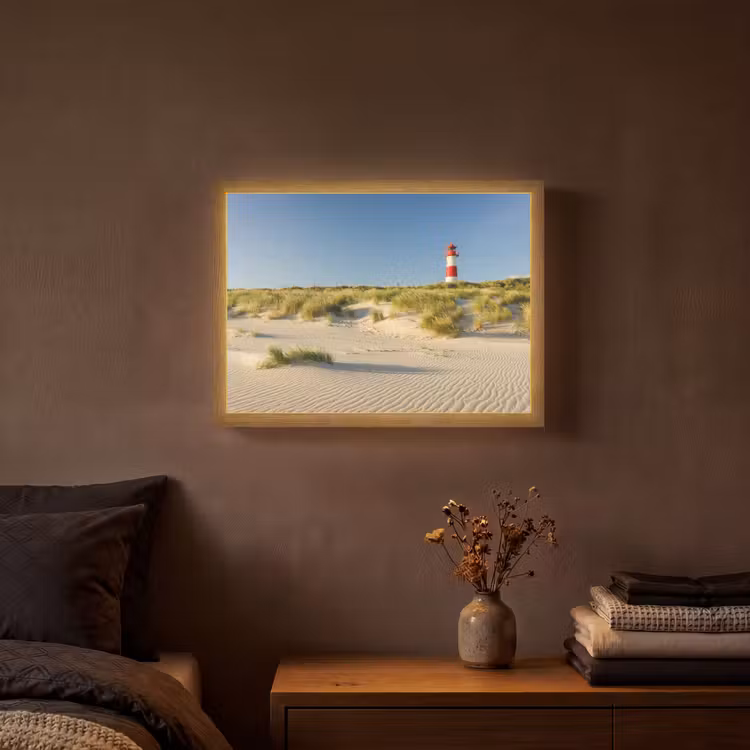 Lightbox - Wandlamp - Vuurtoren - Strand - Landschap - Duinen — 3