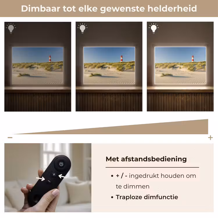 Lightbox - Wandlamp - Vuurtoren - Strand - Landschap - Duinen — 9